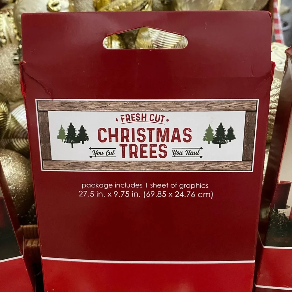 NEW W/TAGS=3 IMPACT INNOVATIONS “Christmas Tree” PEEL/STICK/REPOSITION Wall Art